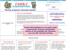 Tablet Screenshot of familyskinnydippers.com